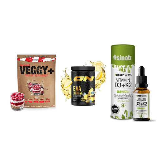 Pflanzliches Set: Sinob VEGGY + GN EAA Xtreme + Sinob Vitamin – alle enthaltenen Artikel