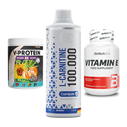 Pflanzliches Set: ProFuel V-Prote + MST L-Carnitine + BioTech Vitamin – alle enthaltenen Artikel