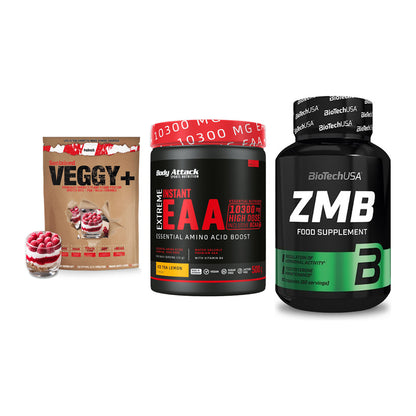Pflanzliches Set: Sinob VEGGY + Body Attack + BioTech ZMB – alle enthaltenen Artikel