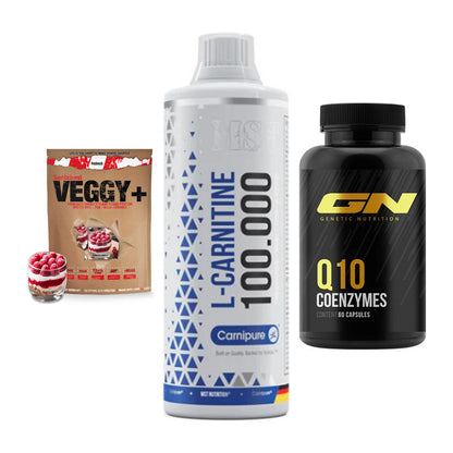 Pflanzliches Set: Sinob VEGGY + MST L-Carnitine + GN Q10 Health – alle enthaltenen Artikel