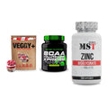 Pflanzliches Set: Sinob VEGGY + Scitec BCAA + MST Zinc – alle enthaltenen Artikel