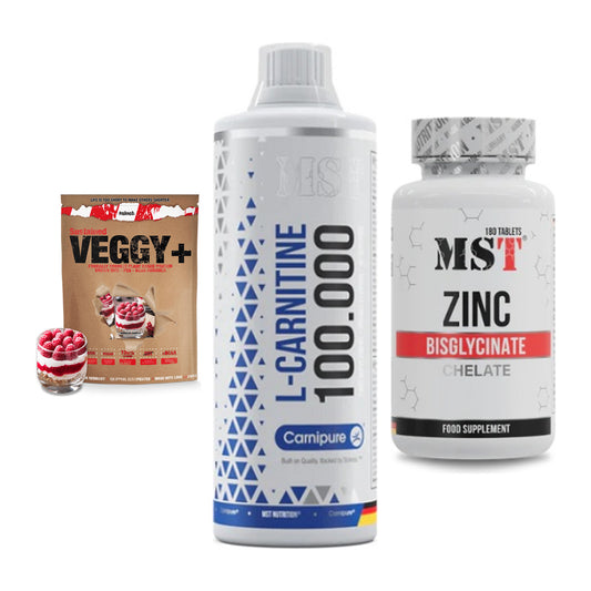 Pflanzliches Set: Sinob VEGGY + MST L-Carnitine + MST Zinc – alle enthaltenen Artikel