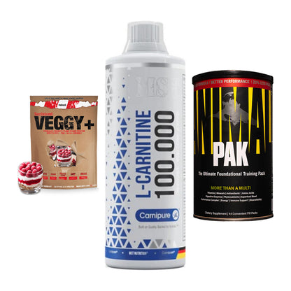 Pflanzliches Set: Sinob VEGGY + MST L-Carnitine + Universal – alle enthaltenen Artikel