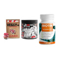 Pflanzliches Set: Sinob VEGGY + Big Zone + ProFuel BIOTIN – alle enthaltenen Artikel