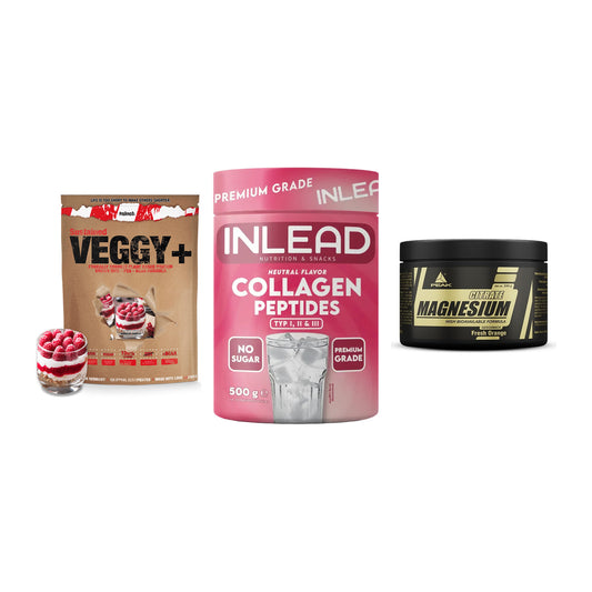 Pflanzliches Set: Sinob VEGGY + INLEAD Collagen + Peak Magnesium – alle enthaltenen Artikel