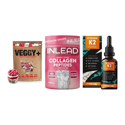 Pflanzliches Set: Sinob VEGGY + INLEAD Collagen + ProFuel Vitamin – alle enthaltenen Artikel