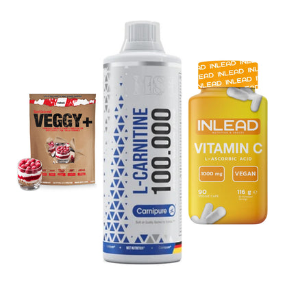 Pflanzliches Set: Sinob VEGGY + MST L-Carnitine + INLEAD Vitamin – alle enthaltenen Artikel