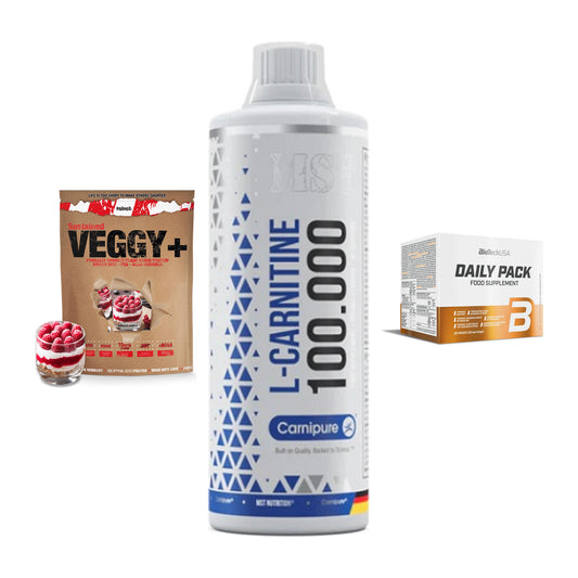 Pflanzliches Set: Sinob VEGGY + MST L-Carnitine + BioTech Daily – alle enthaltenen Artikel