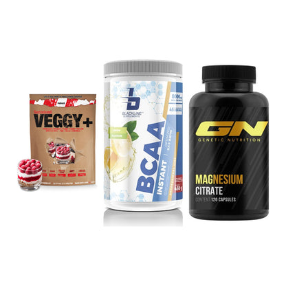 Pflanzliches Set: Sinob VEGGY + Blackline + GN Magnesium – alle enthaltenen Artikel
