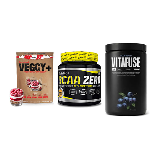 Pflanzliches Set: Sinob VEGGY + BioTech BCAA + Big Zone – alle enthaltenen Artikel