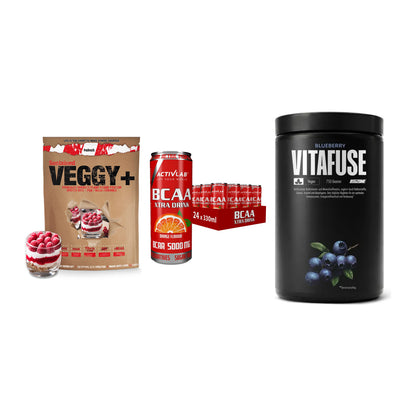 Pflanzliches Set: Sinob VEGGY + Activlab BCAA + Big Zone – alle enthaltenen Artikel