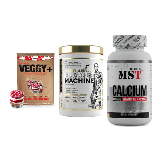 Pflanzliches Set: Sinob VEGGY + Kevin Levrone + MST Calcium – alle enthaltenen Artikel