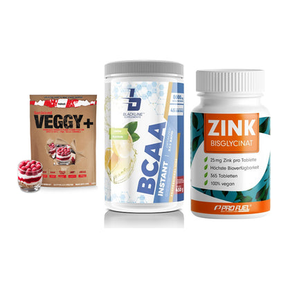 Pflanzliches Set: Sinob VEGGY + Blackline + ProFuel Zink – alle enthaltenen Artikel