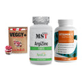 Pflanzliches Set: Sinob VEGGY + MST ArgiZinc + ProFuel Vitamin – alle enthaltenen Artikel