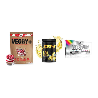 Pflanzliches Set: Sinob VEGGY + GN EAA Xtreme + Olimp Vita-Min – alle enthaltenen Artikel
