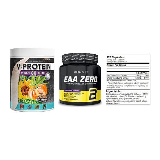 Pflanzliches Set: ProFuel V-Prote + BioTech EAA + GN Zinc Citrate – alle enthaltenen Artikel