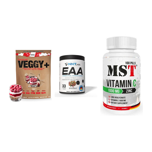 Pflanzliches Set: Sinob VEGGY + NNT EAA + MST Vitamin C – alle enthaltenen Artikel