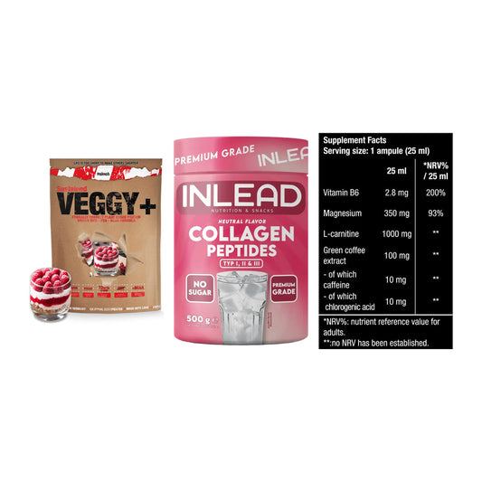 Pflanzliches Set: Sinob VEGGY + INLEAD Collagen + BioTech Magna – alle enthaltenen Artikel