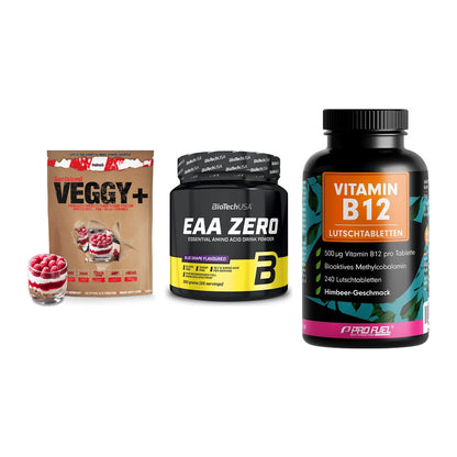 Pflanzliches Set: Sinob VEGGY + BioTech EAA + ProFuel Vitamin – alle enthaltenen Artikel