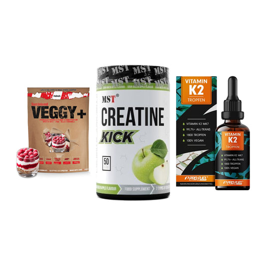 Pflanzliches Set: Sinob VEGGY + MST Creatine + ProFuel Vitamin – alle enthaltenen Artikel