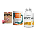 Pflanzliches Set: Sinob VEGGY + ProFuel Glutami + BioTech B – alle enthaltenen Artikel