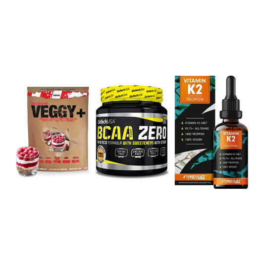 Pflanzliches Set: Sinob VEGGY + BioTech BCAA + ProFuel Vitamin – alle enthaltenen Artikel