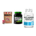Pflanzliches Set: Sinob VEGGY + Scitec BCAA + BioTech Multi – alle enthaltenen Artikel
