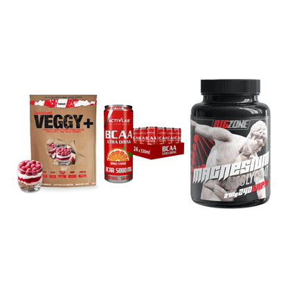 Pflanzliches Set: Sinob VEGGY + Activlab BCAA + Big Zone – alle enthaltenen Artikel