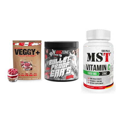 Pflanzliches Set: Sinob VEGGY + Big Zone + MST Vitamin C – alle enthaltenen Artikel
