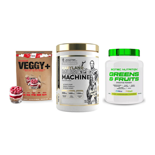 Pflanzliches Set: Sinob VEGGY + Kevin Levrone + Scitec Greens – alle enthaltenen Artikel