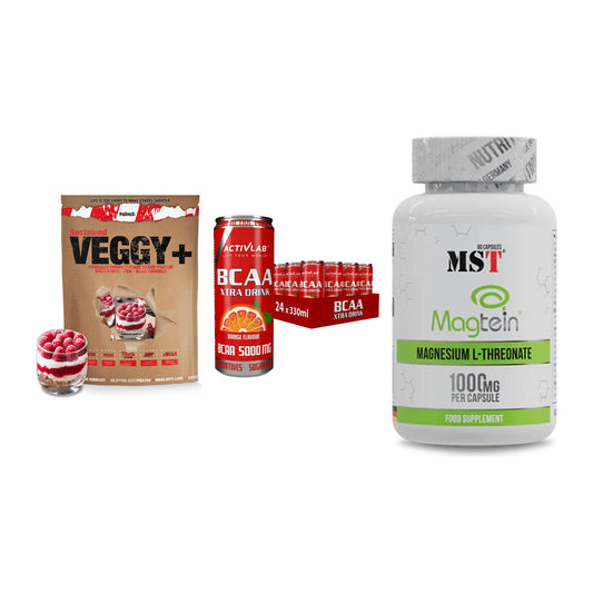 Pflanzliches Set: Sinob VEGGY + Activlab BCAA + MST Magnesium – alle enthaltenen Artikel