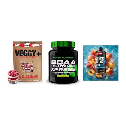 Pflanzliches Set: Sinob VEGGY + Scitec BCAA + Body Attack – alle enthaltenen Artikel