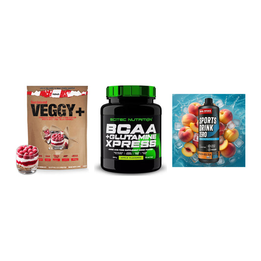 Pflanzliches Set: Sinob VEGGY + Scitec BCAA + Body Attack – alle enthaltenen Artikel