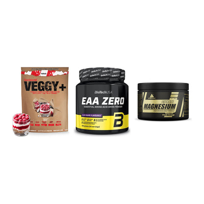 Pflanzliches Set: Sinob VEGGY + BioTech EAA + Peak Magnesium – alle enthaltenen Artikel