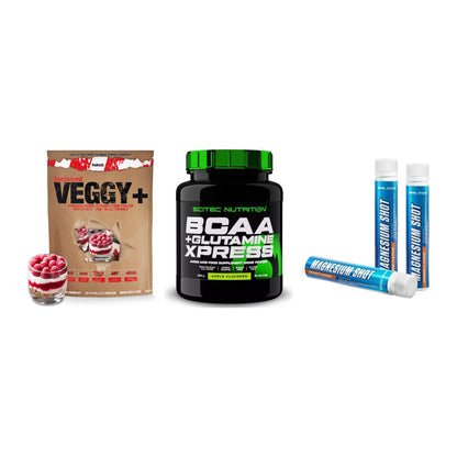Pflanzliches Set: Sinob VEGGY + Scitec BCAA + Body Attack – alle enthaltenen Artikel