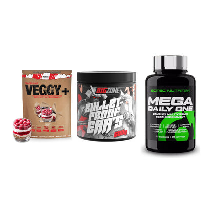 Pflanzliches Set: Sinob VEGGY + Big Zone + Scitec Mega – alle enthaltenen Artikel