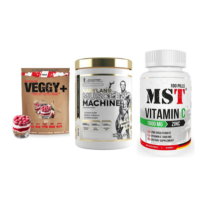 Pflanzliches Set: Sinob VEGGY + Kevin Levrone + MST Vitamin C – alle enthaltenen Artikel