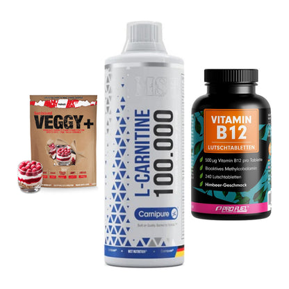 Pflanzliches Set: Sinob VEGGY + MST L-Carnitine + ProFuel Vitamin – alle enthaltenen Artikel
