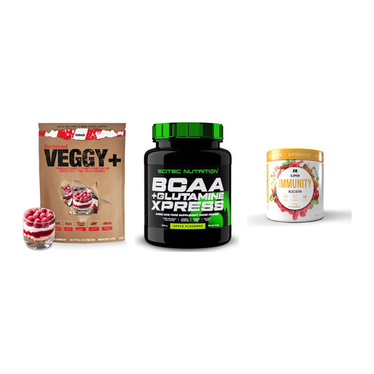Pflanzliches Set: Sinob VEGGY + Scitec BCAA + FA Nutrition – alle enthaltenen Artikel