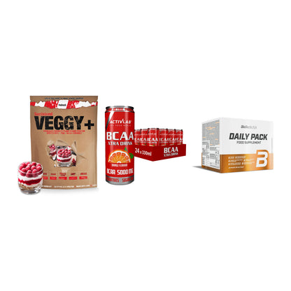 Pflanzliches Set: Sinob VEGGY + Activlab BCAA + BioTech Daily – alle enthaltenen Artikel