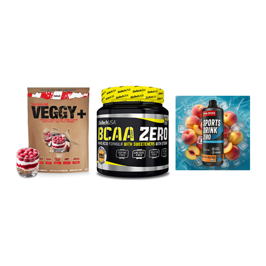 Pflanzliches Set: Sinob VEGGY + BioTech BCAA + Body Attack – alle enthaltenen Artikel