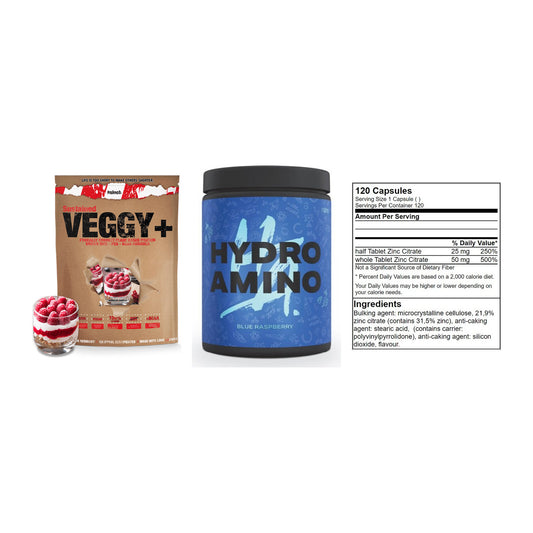Pflanzliches Set: Sinob VEGGY + Nanosupps Hydro + GN Zinc Citrate – alle enthaltenen Artikel