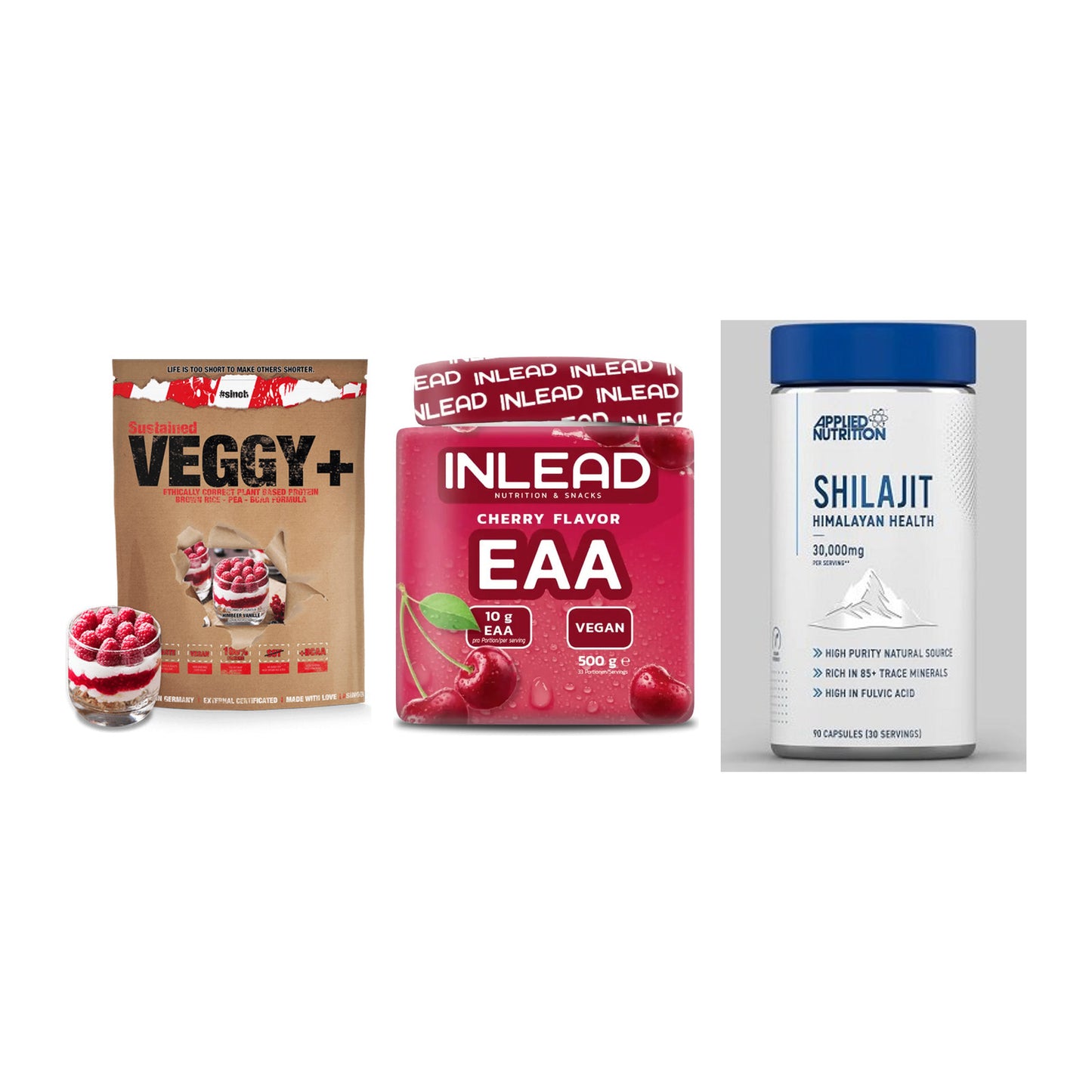 Pflanzliches Set: Sinob VEGGY + INLEAD EAA + Applied Nutriti – alle enthaltenen Artikel