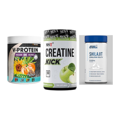 Pflanzliches Set: ProFuel V-Prote + MST Creatine + Applied Nutriti – alle enthaltenen Artikel