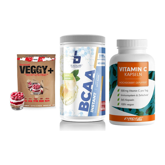 Pflanzliches Set: Sinob VEGGY + Blackline + ProFuel Vitamin – alle enthaltenen Artikel