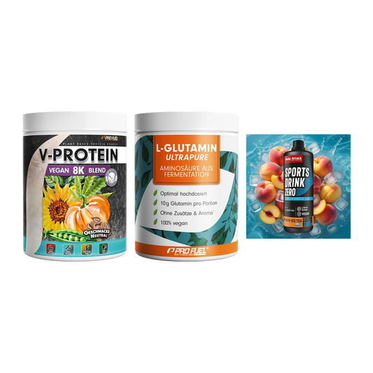 Pflanzliches Set: ProFuel V-Prote + ProFuel Glutami + Body Attack – alle enthaltenen Artikel