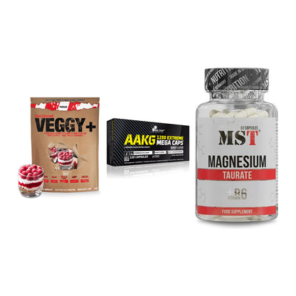 Pflanzliches Set: Sinob VEGGY + Olimp AAKG + MST Magnesium – alle enthaltenen Artikel
