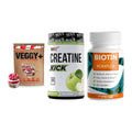 Pflanzliches Set: Sinob VEGGY + MST Creatine + ProFuel BIOTIN – alle enthaltenen Artikel