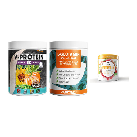 Pflanzliches Set: ProFuel V-Prote + ProFuel Glutami + FA Nutrition – alle enthaltenen Artikel