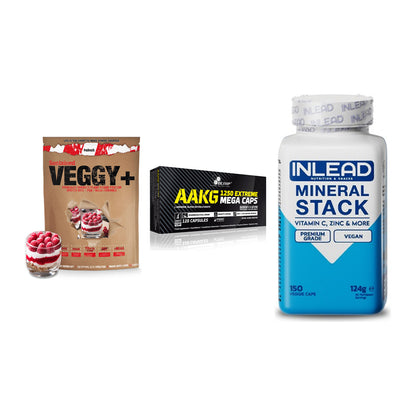 Pflanzliches Set: Sinob VEGGY + Olimp AAKG + INLEAD Mineral – alle enthaltenen Artikel
